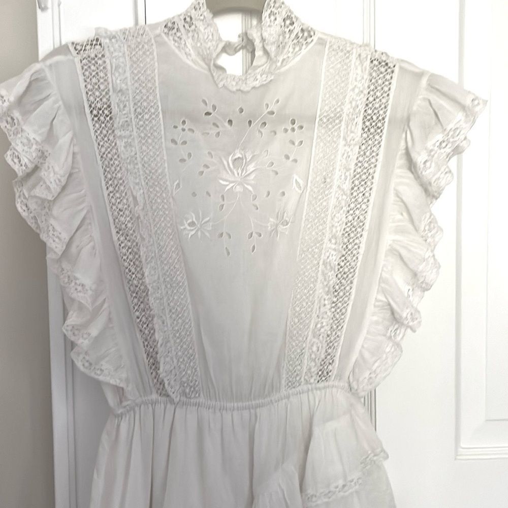 Ulla Johnson White Lace Eyelet Dress - Picture 12 of 12
